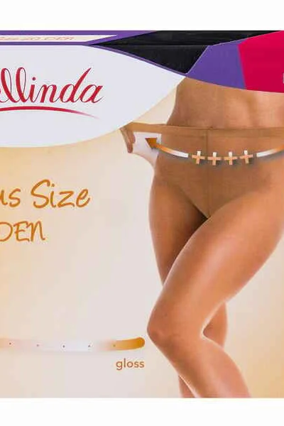 Dámské punčochové kalhoty pro nadměrné velikosti PLUS SIZE 57098Z DEN - BELLINDA - černá