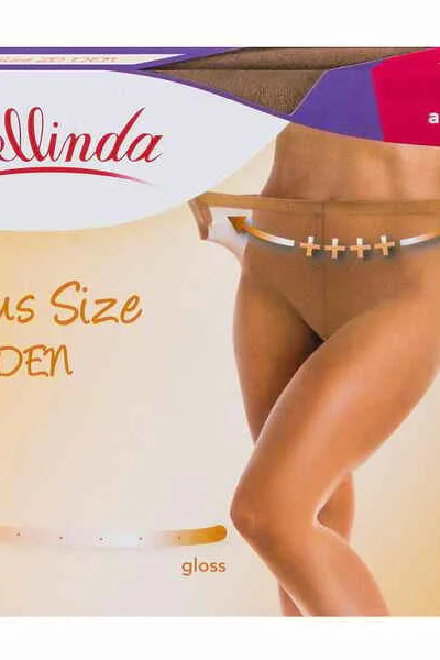 Dámské punčochové kalhoty pro nadměrné velikosti PLUS SIZE T1N4 DEN - BELLINDA - amber