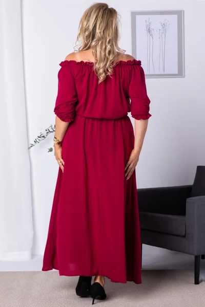 Šaty Astra - Dlouhé španělské plus size