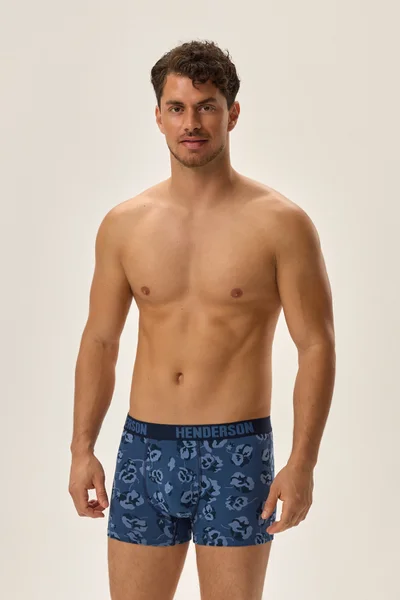 Boxerky Henderson Jeans Blue - 3ks - elastické - bavlněné