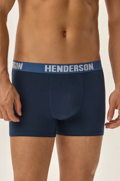 Boxerky Henderson Jeans Blue - 3ks - elastické - bavlněné