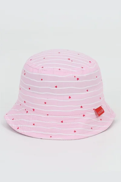 Letní dětský klobouk YO! Girl - Růžový potisk