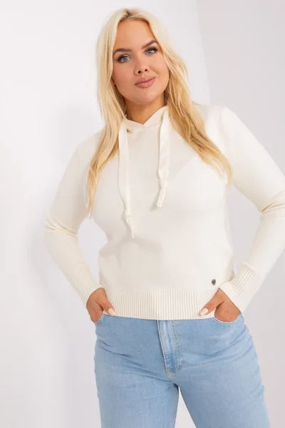 Ecru Plus Size Dámský Svetr FPrice