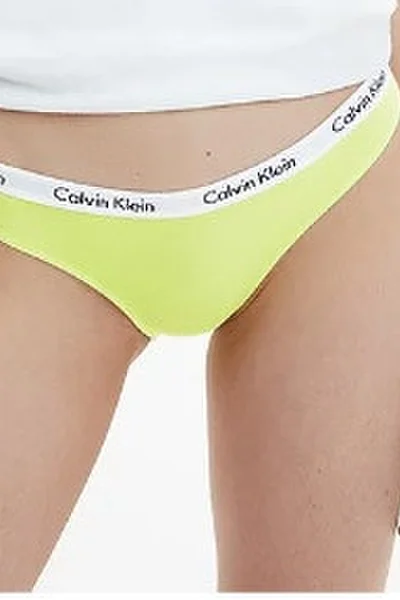 Dámské kalhotky 24028A LT3 žlutá - Calvin Klein