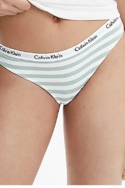 Dámské kalhotky 236G 5XD bílázelená - Calvin Klein