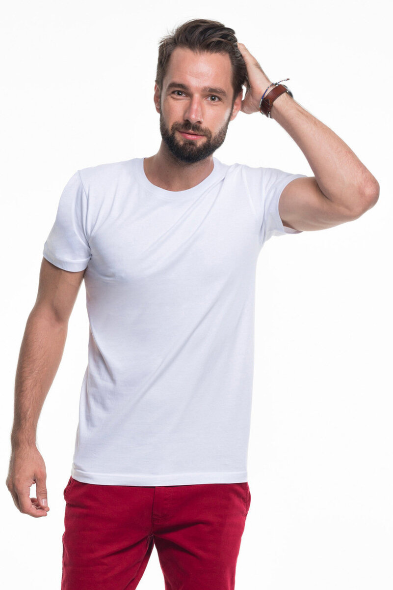 Pánské tričko T-shirt Heavy Slim, bílá L i170_21174-20-L