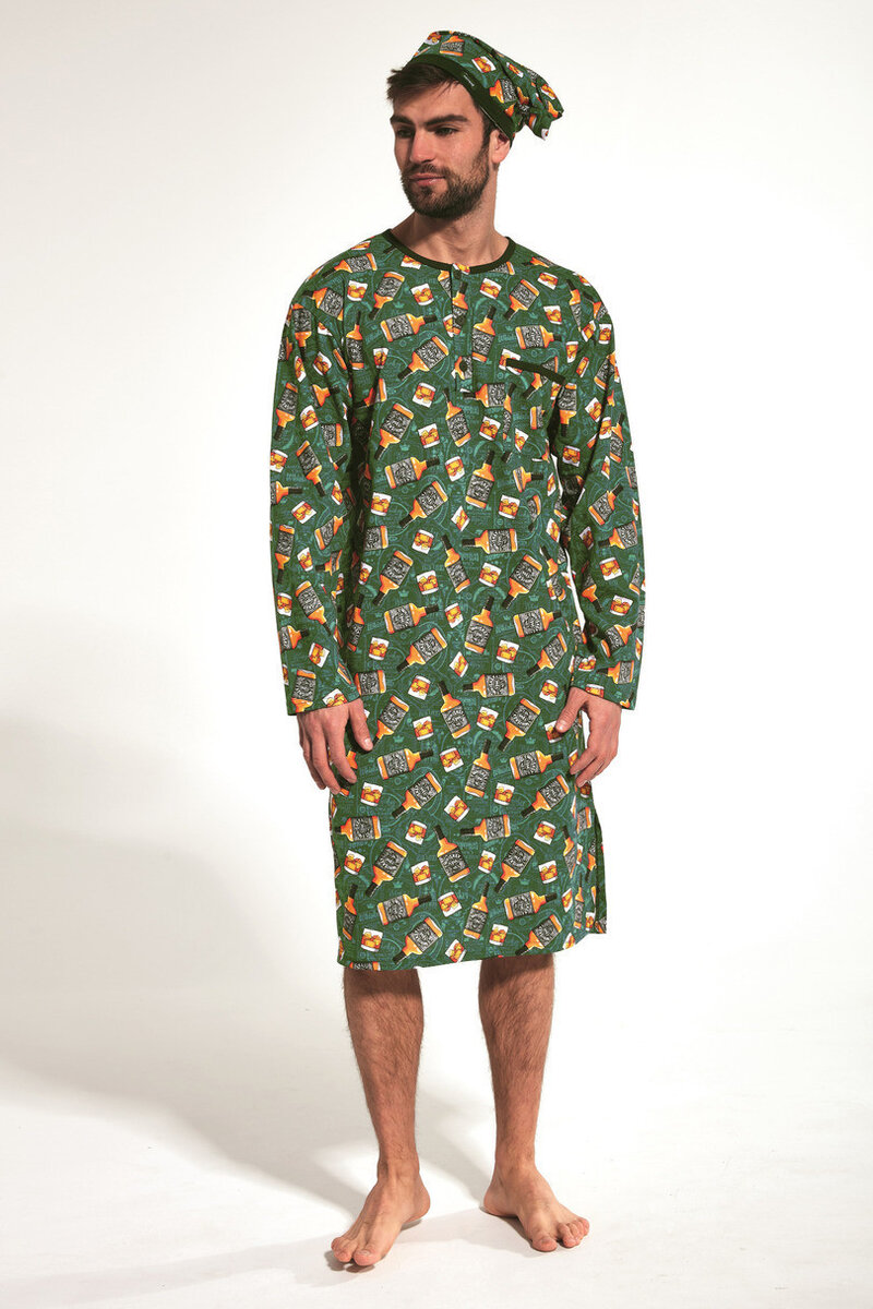 Pánské noční pyžamo Cornette Soft Cotton, džínovina M i170_PM-110-00M-625305-12