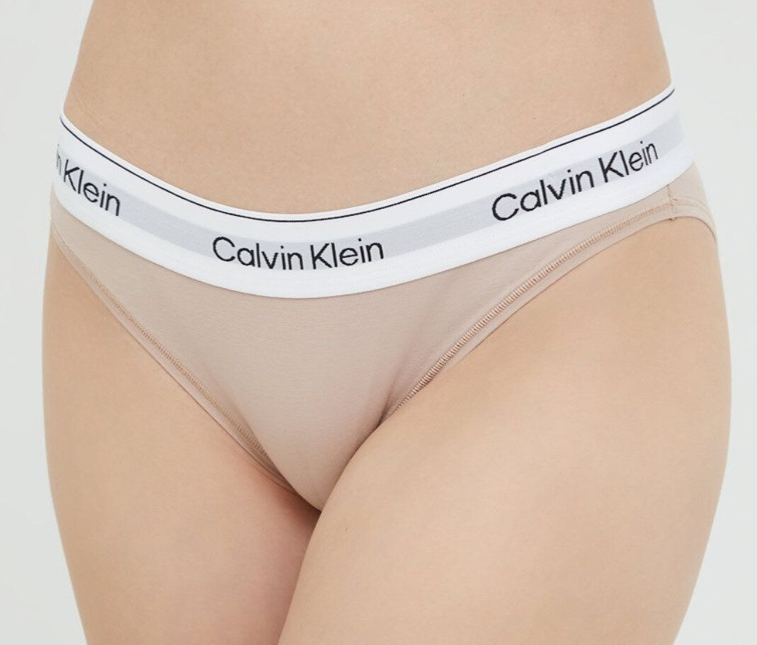 Dámské kalhotky 8P1 7NS béžová - Calvin Klein, béžová S i10_P58611_1:543_2:92_
