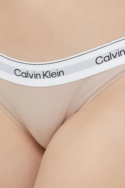 Dámské kalhotky 8P1 7NS béžová - Calvin Klein