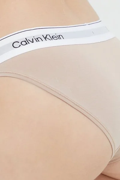 Dámské kalhotky 8P1 7NS béžová - Calvin Klein