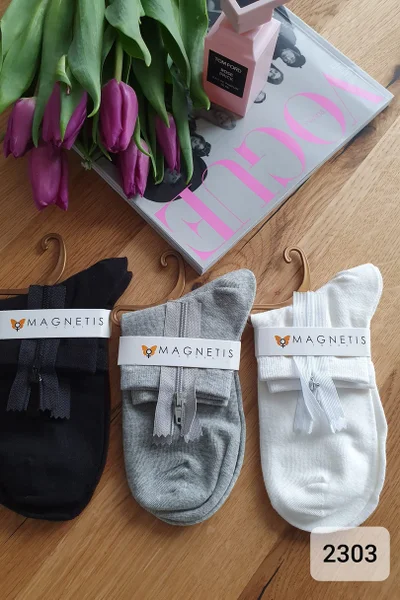 Dámské ponožky s praktickým zipem - Magnetis