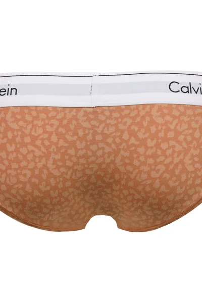 Dámské kalhotky O87L63 K8V6 hnědávzor - Calvin Klein