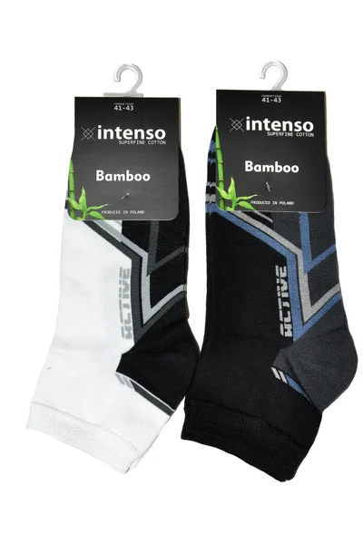Pánské vzorované ponožky Intenso 2NMIZ Bamboo LG142