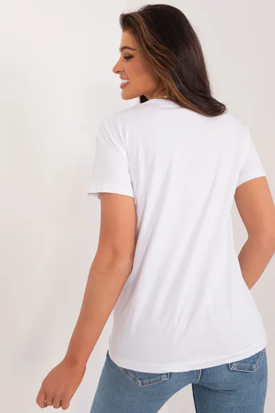 Klasické bílé dámské tričko od FPrice