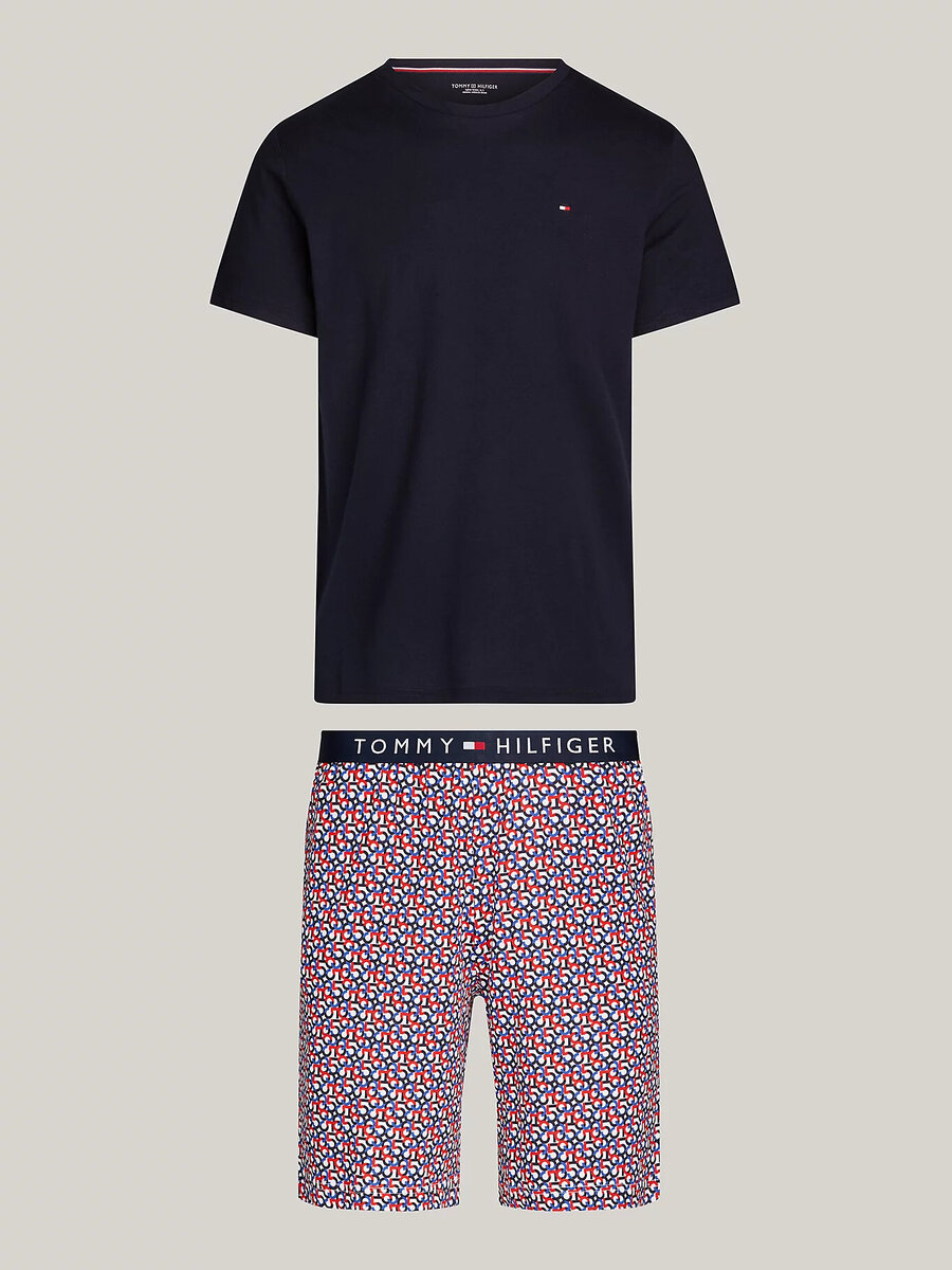 Černé pyžamo s vzorem pro muže - Tommy Hilfiger, XL i10_P68879_2:93_