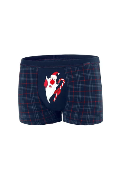 Boxerky pro muže Santa Claus YF2L1 Navy Blue - Cornette