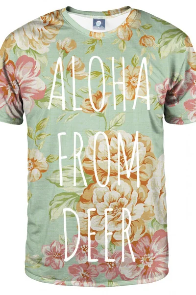 Unisex tričko Aloha From Deer - Zelená divočina