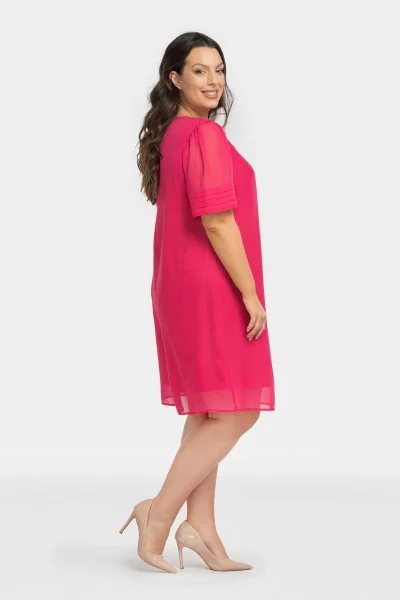 Dámské šifonové šaty Nila plus size Karko