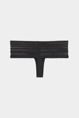 Dámská tanga Cotton Wide thong Q03 - DKNY