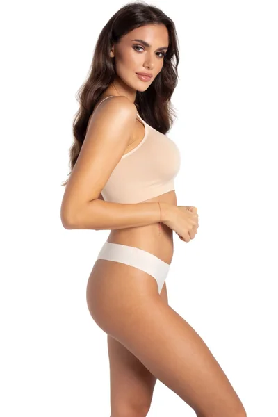 Dámská tanga 4W847Q ultra comfort beige - Gatta