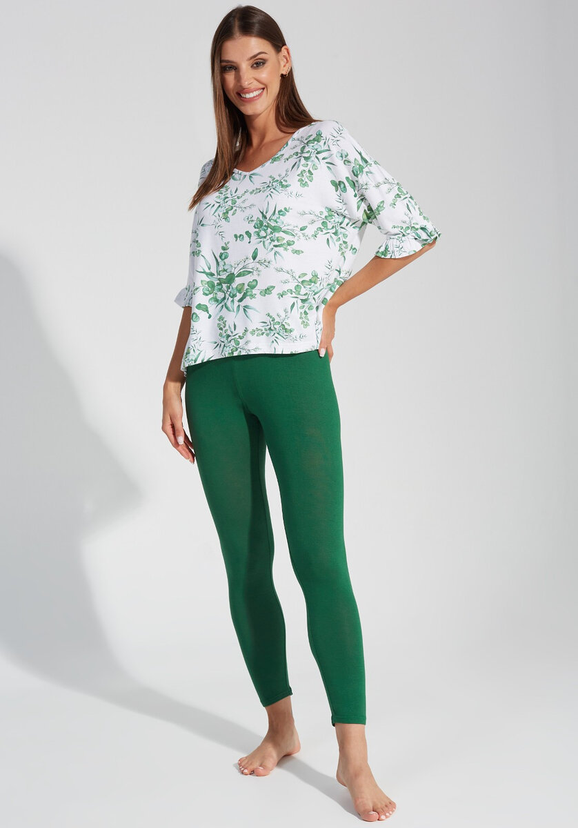 Květinové pyžamo pro ženy Gatta Alexa S-XL, zelená L i384_11232332