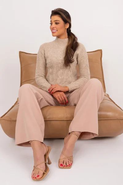 Beige Twist Sweater - FPrice