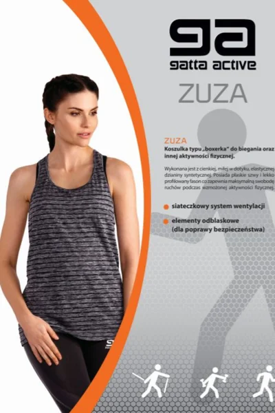 Dámský fitness top Grey GATTA BODYWEAR