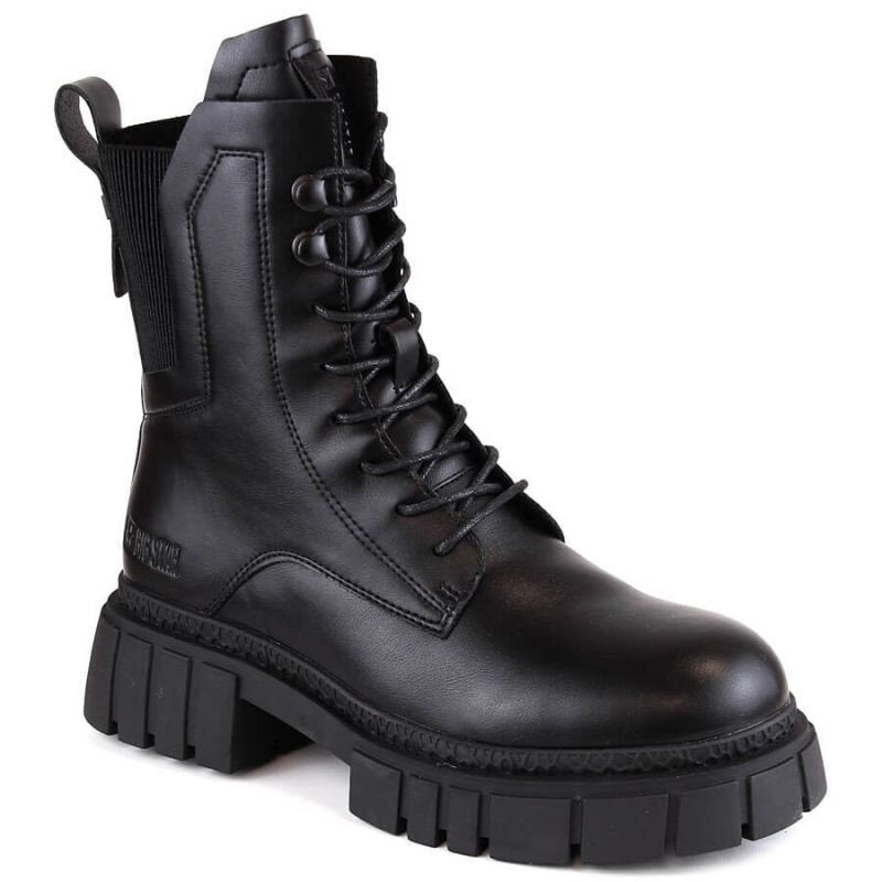 Zimní kotníkové boty pro ženy - Černé Big Star, 38 i10_P66030_2:34_