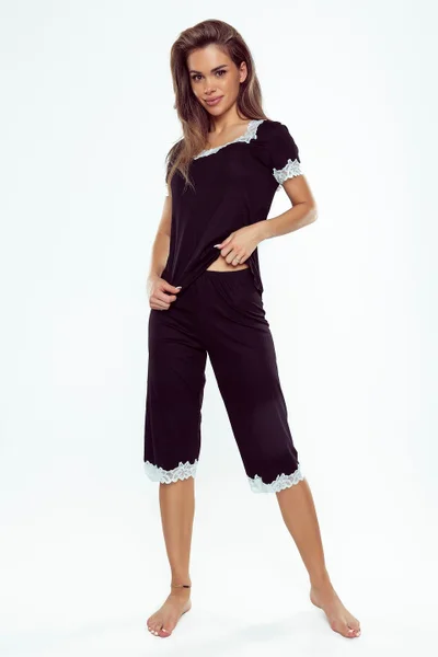 Krátké pyžamo pro ženy s krajkou Eldar Luxe 2XL-3XL