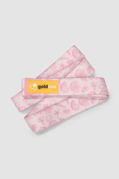 Textilní odporová guma dlouhá na cvičení- Rose Sea - GoldBee Gym Glamour