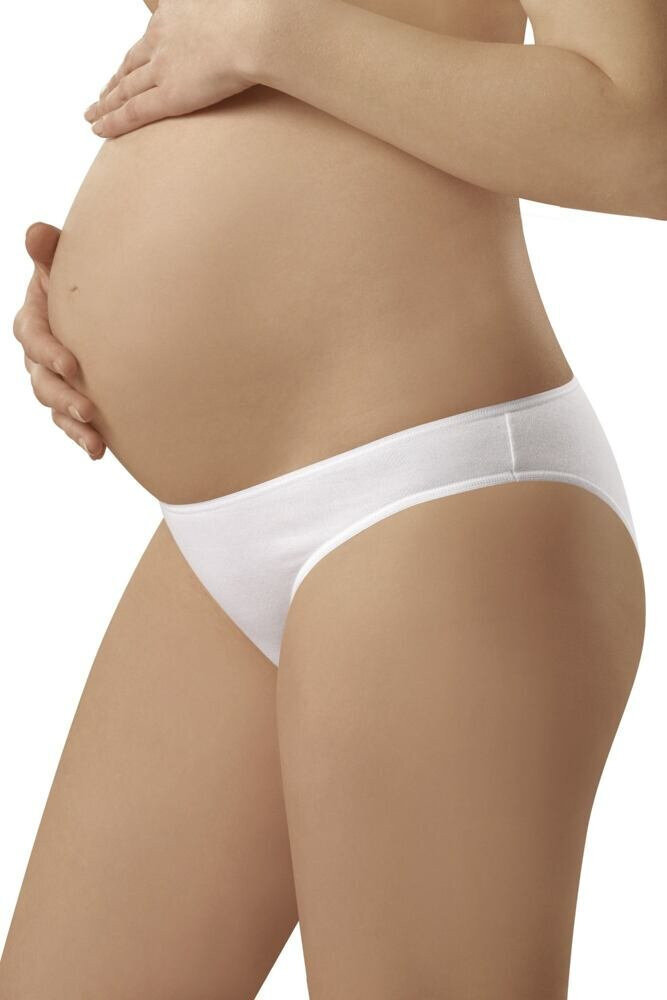 Dámské těhotenské bavlněné kalhotky Mama mini bílé Italian Fashion, bílá L i43_46105_2:bílá_3:L_