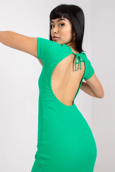 Dámské šaty RV SK 59502Y zelených FPrice