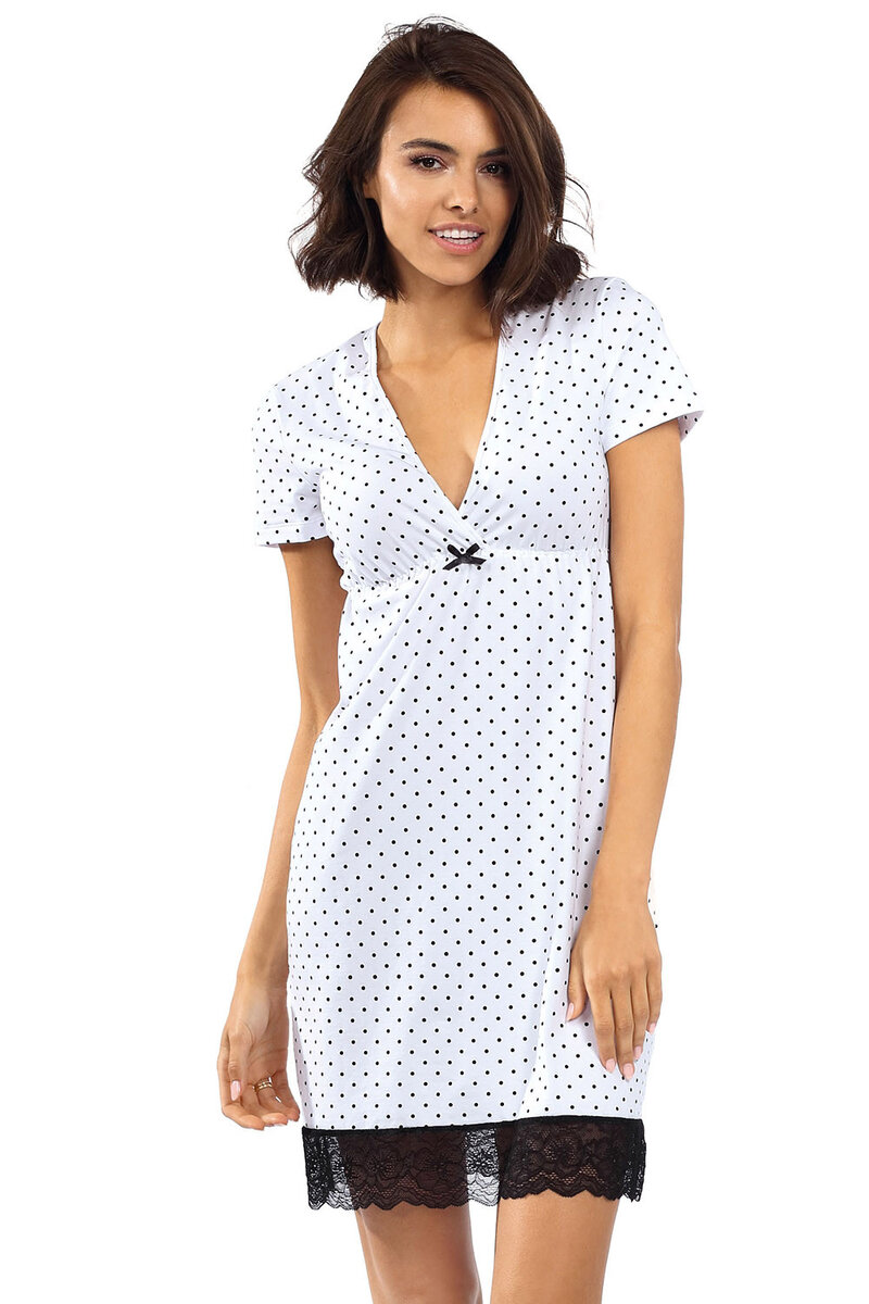Noční košilka z bavlny s elastanem pro ženy - Lorin model P-1519, 36 i510_41710448816