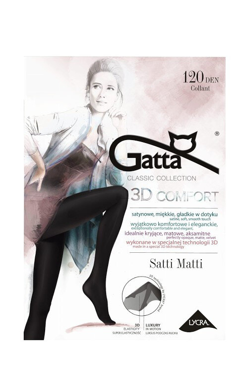 Dámské punčochové kalhoty Gatta Satti Matti 9VHR den, grafit/dek.šedá 4-L i384_82050481