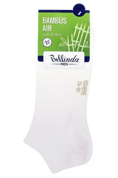 Krátké pánské bambusové ponožky BAMBUS AIR IN-SHOE SOCKS - BELLINDA - bílá