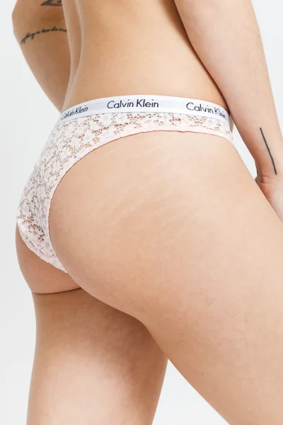 Dámské brazilské kalhotky D6PZV - ETE - světle růžové - Calvin Klein