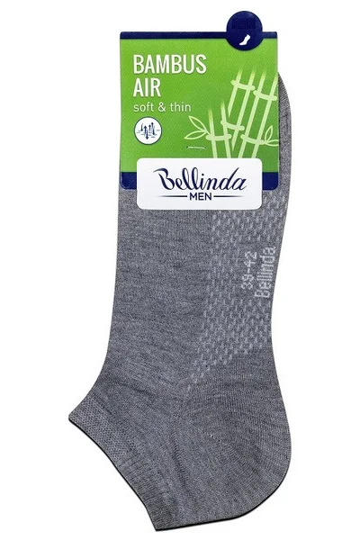 Krátké pánské bambusové ponožky BAMBUS AIR IN-SHOE SOCKS - BELLINDA - šedá