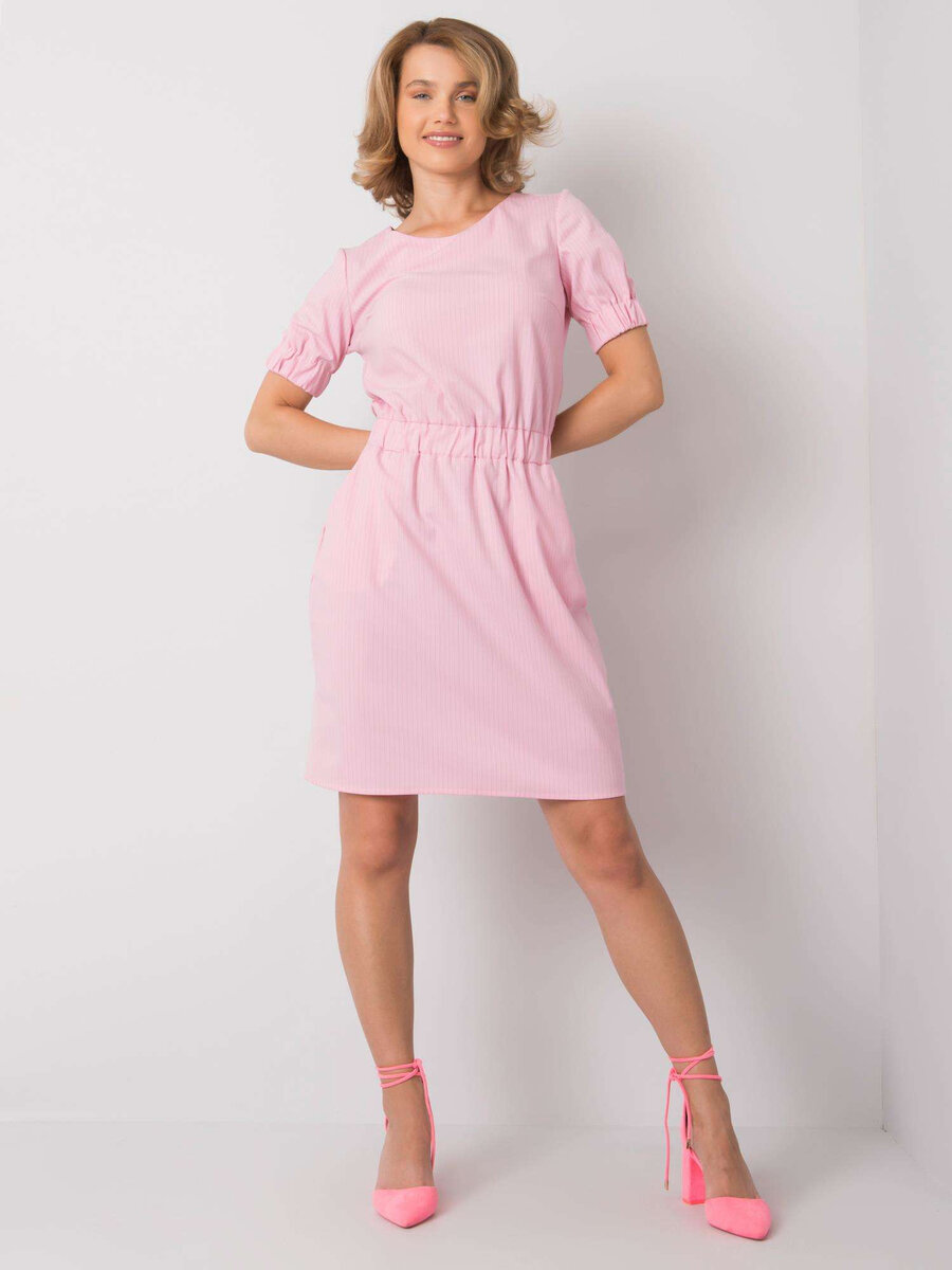 Růžové dámské šaty každý den FPrice, 40 i523_2016102979098