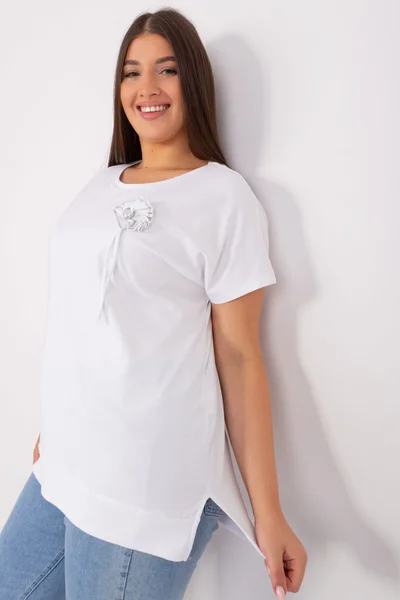 Ecru Plus Size Dámská Halenka FPrice