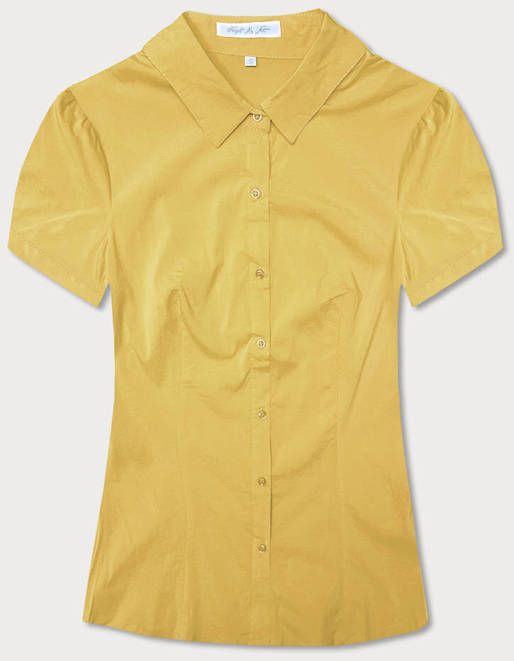 Žlutá dámská halenka s límečkem Forget me not FASHION, odcienie żółtego XL (42) i392_22165-53