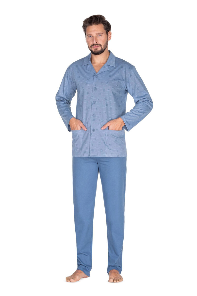 Mužské pyžamo Modrosvětlo REGINA, světle modrá XL i41_9999939592_2:světle modrá_3:XL_