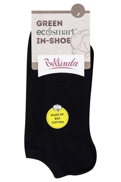 Krátké ponožky z bio bavlny GREEN ECOSMART IN-SHOE SOCKS - BELLINDA - černá