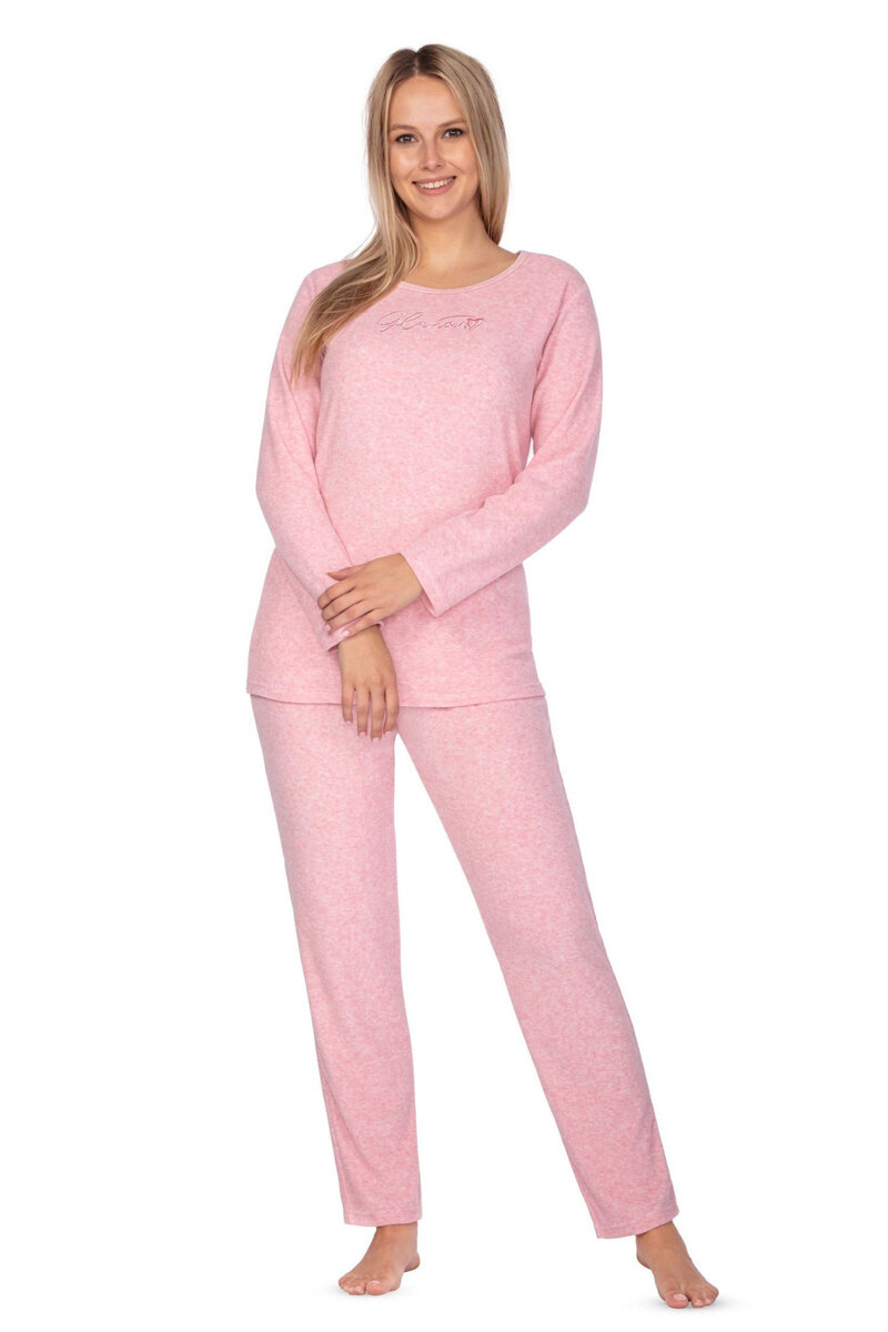 Růžové froté pyžamo Regina pro ženy, Růžová L i41_9999939605_2:růžová_3:L_