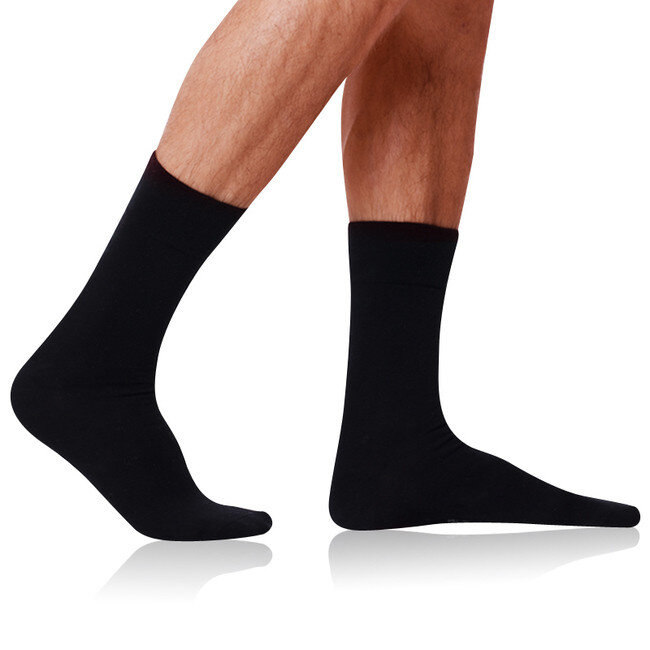 Pánské bavlněné ponožky COTTON MAXX MEN SOCKS - BELLINDA - černá, 43 - 46 i454_BE497563-940-46