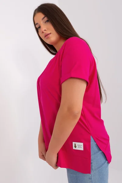 Růžová dámská halenka Plus Size FPrice