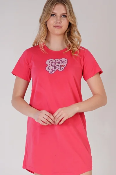 Krátkorukávová noční košile Super Girl Vienetta