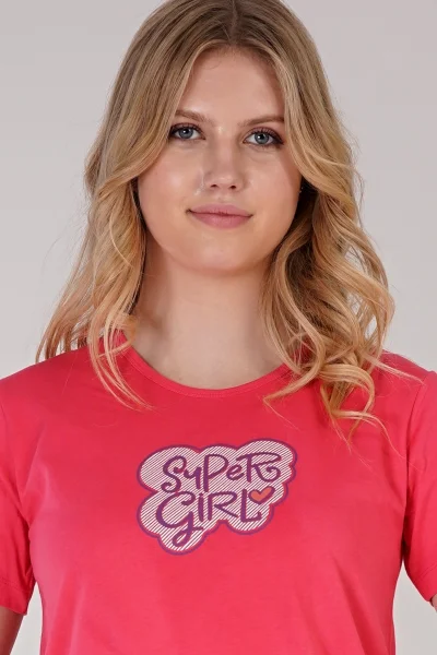 Krátkorukávová noční košile Super Girl Vienetta