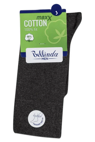 Pánské bavlněné ponožky COTTON MAXX MEN SOCKS - BELLINDA - šedá