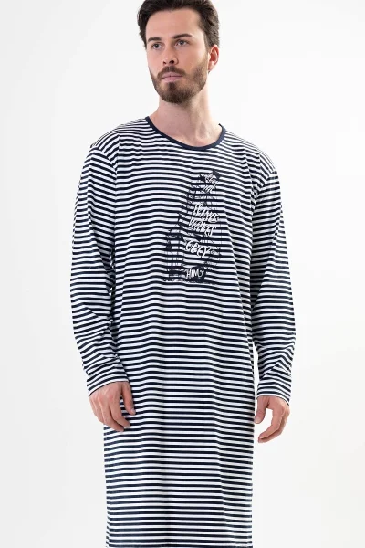 Plachetnice Černo-bílá Pánské Pyžamo