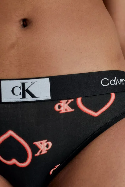 Černé srdíčkové dámské kalhotky - Calvin Klein